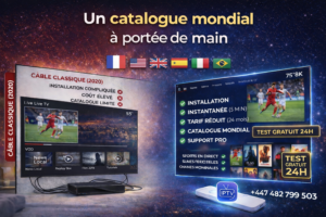 IPTV vs câble France : comparaison des prix abonnement IPTV vs câble en 2026