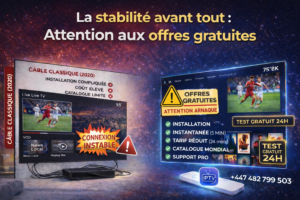 IPTV vs câble France : comparaison des prix abonnement IPTV vs câble en 2026
