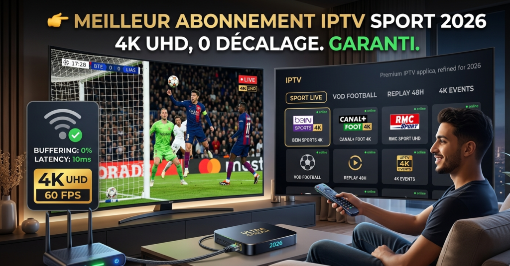 iptv sport 4k streaming match football direct