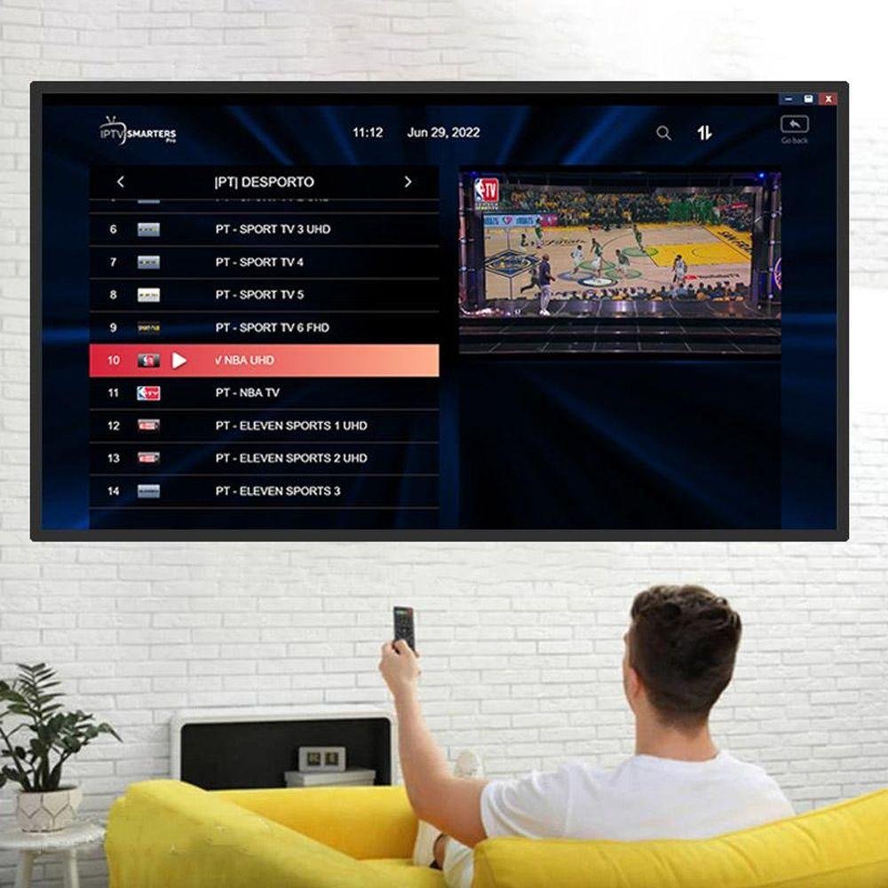 Football en direct IPTV streaming chaînes 4K sans coupure sur Smart TV