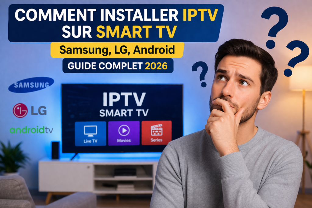 IPTV sur Smart TV Samsung et LG avec chaînes en direct et streaming
