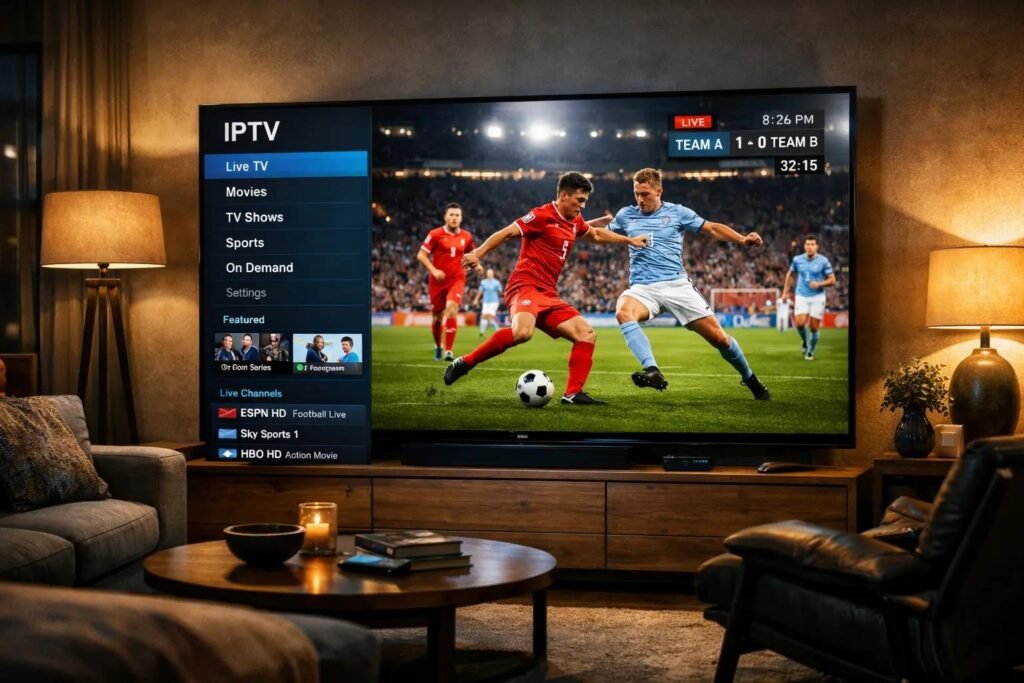IPTV le sport en direct football streaming 4K sur Smart TV